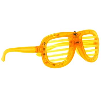IŞIKLI SHUTTER SHADES G&Ouml;ZL&Uuml;K - RENK: SARI (12 Adet)