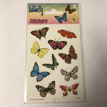 Etiket Sayfası: Kelebekler, Boyut 16 x 9 cm (10 adet)