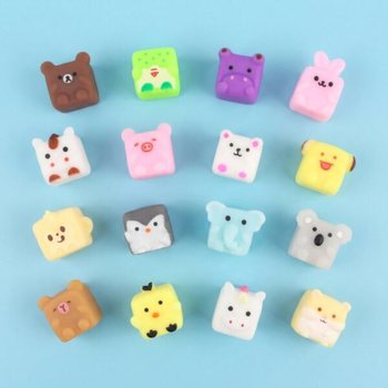 S&Uuml;RPRİZ KUTUSU SQUISHY - K&Uuml;P HAYVANLAR - STANTLI (96 Adet)
