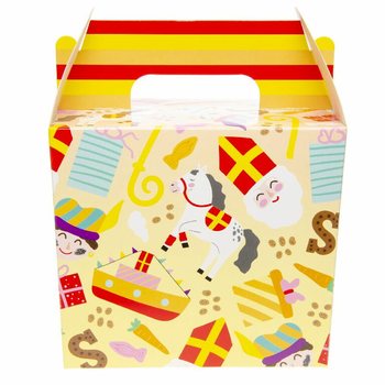 SINTERKLAAS MEN&Uuml; KUTUSU / İKRAM KUTUSU 14x10x17 cm (12 adet)