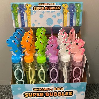 Unicorn ve Dinozor Baloncuğu &Ccedil;ubukları - 120ml - 24 Adet