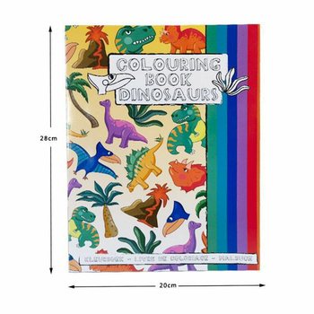 A4 DİNOZOR BOYAMA KİTABI 21x28 Cm, &Ccedil;IKARTMALI (12'li Paket)