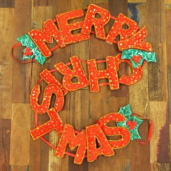 LÜKS MERRY CHRISTMAS YILBAŞI SÜSÜ (6 adet)