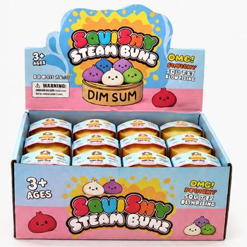 RAGE - Squishy Bun Mantı K&Uuml;&Ccedil;&Uuml;K (Ebat 5.5 x 5.5 x 3 Cm) - Viral 2026 Stres Oyuncağı (24 Adet)