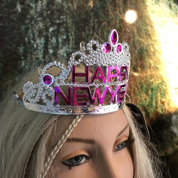 Işıklı HAPPY NEW YEAR Tacı (10 adet)