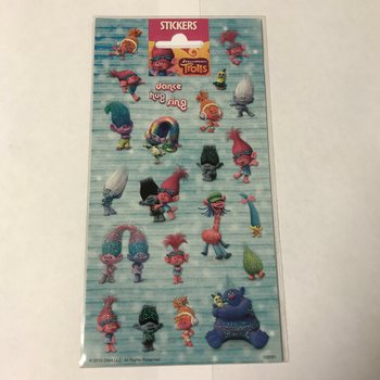 Etiket Sayfası: TROLLS, 20 x 10 cm (10 adet)