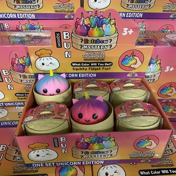 RAGE - Squishy Bun Dumplings B&Uuml;Y&Uuml;K - UNICORN SERİSİ (8,5 x 8,5 x 7,5 cm) (12 adet)