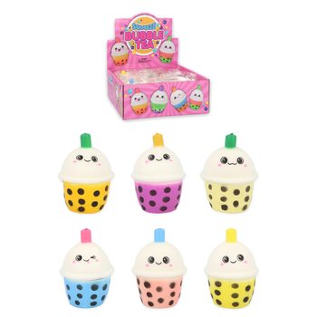 Bubble Tea Sıkıştırılabilir Fidget - Karışık Renkler Teşhir Kutusunda (12 Adet)