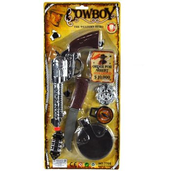 KARTELA &Uuml;ZERİNDE KOVBOY SETİ - MODEL 4 (6 adet)