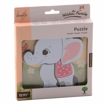 JOUECO - THE WILDIES FAMILY KARIŞIK AHŞAP PUZZLE - 12 Ay ve &Uuml;zeri (12 adet)