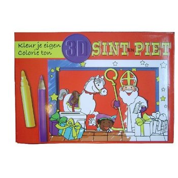 Sinterklaas / Noel Baba Temalı 3D Pencere Kartı Yapım Seti (12 adet)