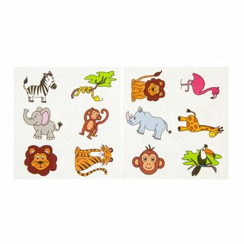 EĞLENCELİ GE&Ccedil;İCİ D&Ouml;VMELER &ndash; JUNGLE HAYVANLARI (96 Adet)