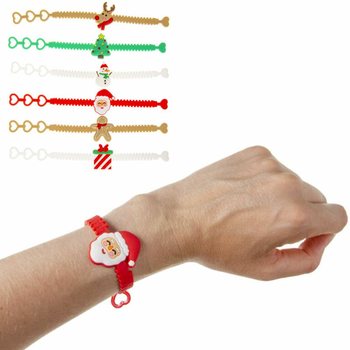 Noel Silikon &Ccedil;ocuk Bileklikleri (12 adet)