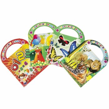 &Ccedil;ıkartmalı K&uuml;&ccedil;&uuml;k Boyama Kitabı Karışık (12 adet)