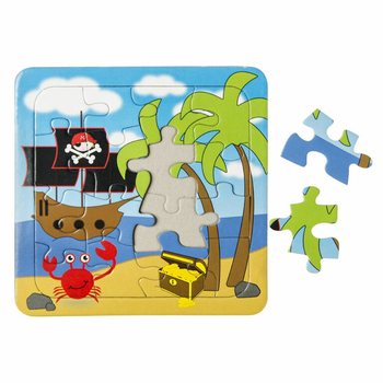 Karışık Korsan Yapbozları - 14 x 14 cm (50 Adet)