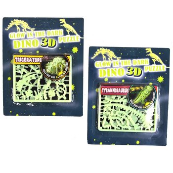 Karanlıkta Parlayan 3D Dinozor Yapbozları (24 Adet)