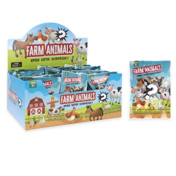 S&uuml;rpriz Paket / Blind Bag - Tema: &Ccedil;Iftlik Hayvanları Standlı (60 Adet)