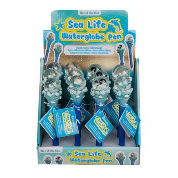 Sea Life Deniz Hayvanları Simli T&uuml;kenmez Kalem (12'li Stand)