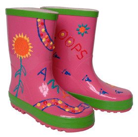 Kendi &Ccedil;izmeni Kendin Boya Funky Wellies - Pembe / Beden: 28