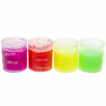 Displayde K&uuml;&ccedil;&uuml;k Renkli Slime (24 adet)