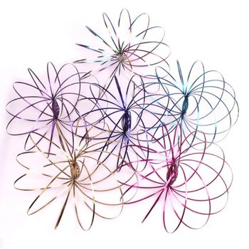 Sihirli Halkalar / Flow Rings - Kinetik 3D Sihirli Halka - &Ccedil;OK RENKLİ | KARTTA (12 Adet)