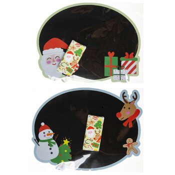 Noel Yazı Tahtası ve Tebeşir Seti (24 Adet)