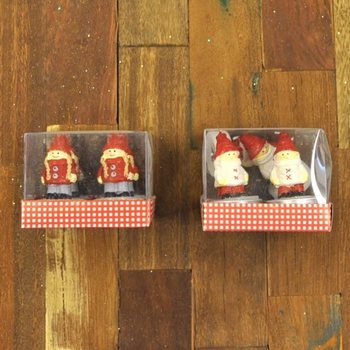 4'LÜ HEDİYELİK KUTUDA NOEL FİGÜRLÜ TEALIGHT MUM (12 adet)