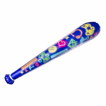 Büyük Oyuncu Şişme Copu - 85cm Uzunluk - Karışık Renkler (12 Adet)
