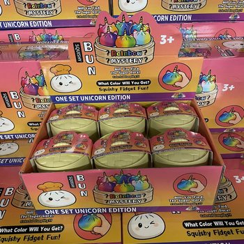 RAGE - Squishy Bun Dumplings B&Uuml;Y&Uuml;K - UNICORN SERİSİ (8,5 x 8,5 x 7,5 cm) (12 adet)