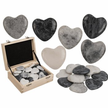 KALP ŞEKLİNDE DOĞAL TAŞLAR - WORRY STONES (36 adet)