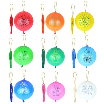 Karışık Desenli Lastikli Punch Balon (50 Adet)