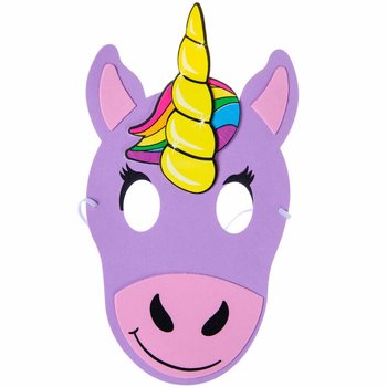 Unicorn / Tek Boynuzlu At K&ouml;p&uuml;k Maske (24 adet)