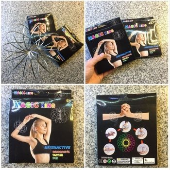 Magic Rings / Flow Rings - Kinetik 3D Sihirli Halka - G&Uuml;M&Uuml;Ş | KUTUDA (10 Adet)