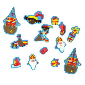 60 Adet Sinterklaas ve Piet K&ouml;p&uuml;k Yapışkan (3 Set)