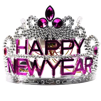 Işıklı HAPPY NEW YEAR Tacı (10 adet)