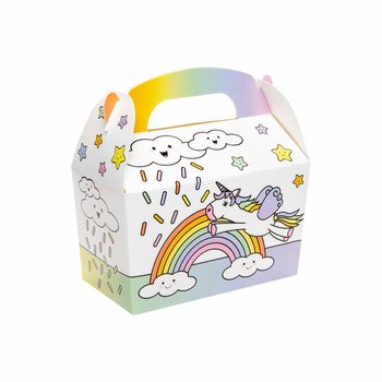 Unicorn / Tekboynuz İkram ve Hediye Kutusu 12x12.5x6 cm (12 Adet)