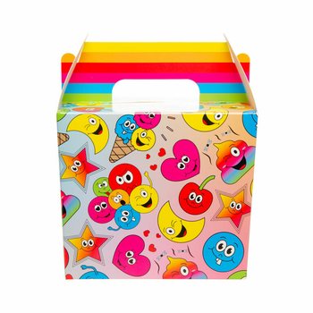 Smiley &Ccedil;ocuk Men&uuml; Kutusu / İkram Kutusu 14x10x17 cm (12 adet)