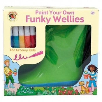 FUNKY WELLIES - KENDİ YAĞMUR &Ccedil;İZMELERİNİ BOYA - YEŞİL / BEDEN: 26