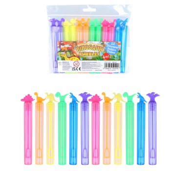 Renkli Dinozor Temalı Köpük Balon Asaları (12'li Paket)