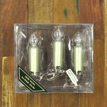 Mandallı 3 Noel Ağacı Dekorasyon Mumu (6'lı Paket)