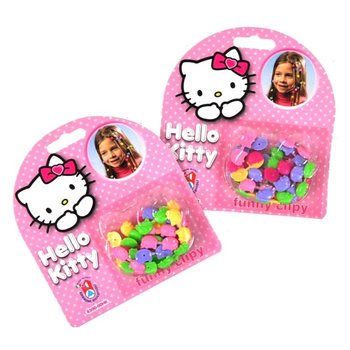 HELLO KITTY EĞLENCELİ SA&Ccedil; TOKALARI DISPLAYDE (35 adet)