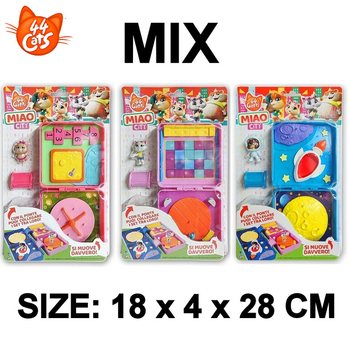 44CATS MIAO CITY KARTELA OYUNCAK - 18x4x28 CM - KARIŞIK (40 Adet)