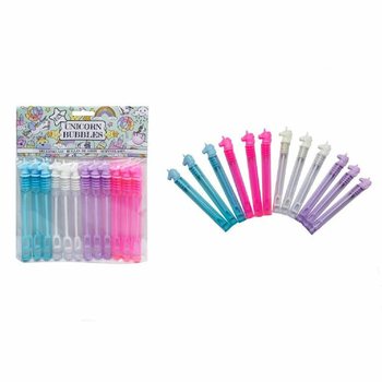 Renkli Unicorn / Tek Boynuzlu At Baloncuk &Ccedil;ubukları (12'li Paket)