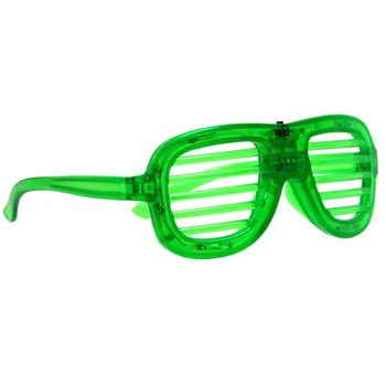 LED IŞIKLI SHUTTER SHADES G&Ouml;ZL&Uuml;K - RENK: YEŞİL (12 adet)