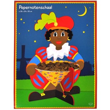 B&uuml;y&uuml;k Sinterklaas Pepernoten Kurabiye Kasesi 26 x 24 x 33 cm (6 adet)