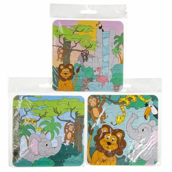Karışık Orman Puzzle Seti (14x14cm) - 50 Adet Avantaj Paketi
