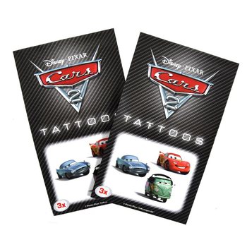 3'lü Disney Cars 2 Çocuk Geçici Dövme Seti (50 Adet)