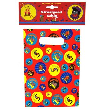 10 Sinterklaas / Noel Baba Hediye Torbaları 22 x 16 cm (6 adet)