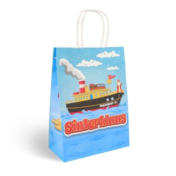 Sinterklaas / Noel Baba Kağıt Hediye Torbaları - 16x8x22 cm (12 Adet)