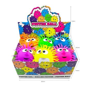 G&Ouml;ZL&Uuml; PUFFER TOPU - 13CM - STANTTA (12 adet)